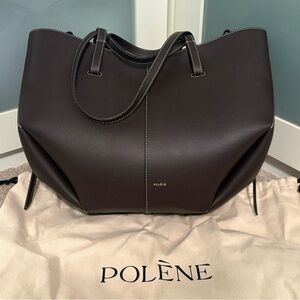 Polene Cyme Ebony Dark Brown Full-Size Handbag Bag NEW *GIFTABLE*